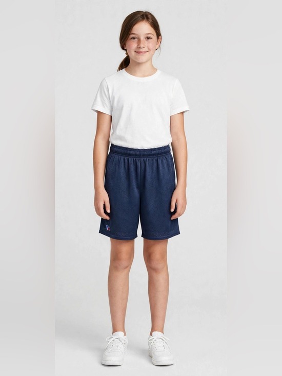 Russell Athletic Other - Russell Athletic Girls Navy Athletic Mesh Gym Shorts Size M